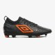 Chuteira Campo Umbro Adamant Club Preto/Laranja